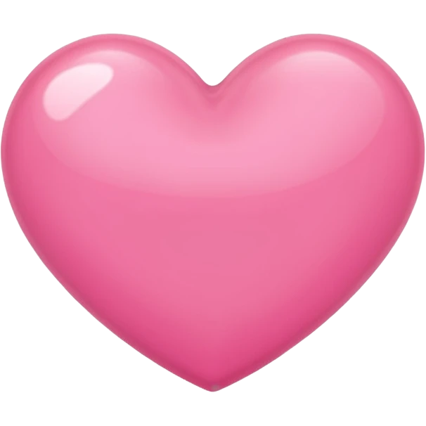 Plain pink heart emoji