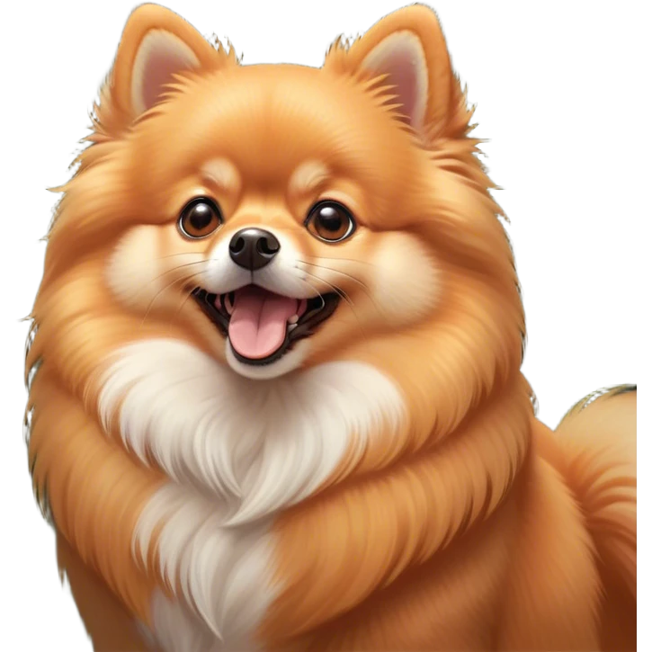 Cinematic Cute Yawning Orange Pomeranian Portrait Emoji, Head tilted slightly with a dramatic, wide-open yawn, showcasing a soft, fluffy orange Fur with a subtle shimmer, floppy ears slightly drooping, round brown eyes barely open in drowsy contentment, Simplified yet irresistibly adorable features, highly detailed, glowing with a soft, cozy glow, high shine, relaxed yet expressive, stylized with a touch of whimsy, bright and endearing, soft glowing outline, capturing the essence of a sleepy yet affectionate companion, so drowsy it feels like it could stretch right out of the screen and curl up for a nap! emoji