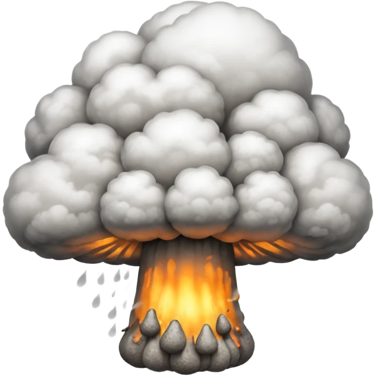 An emoji that depicts the cloud of a nuclear explosion emoji