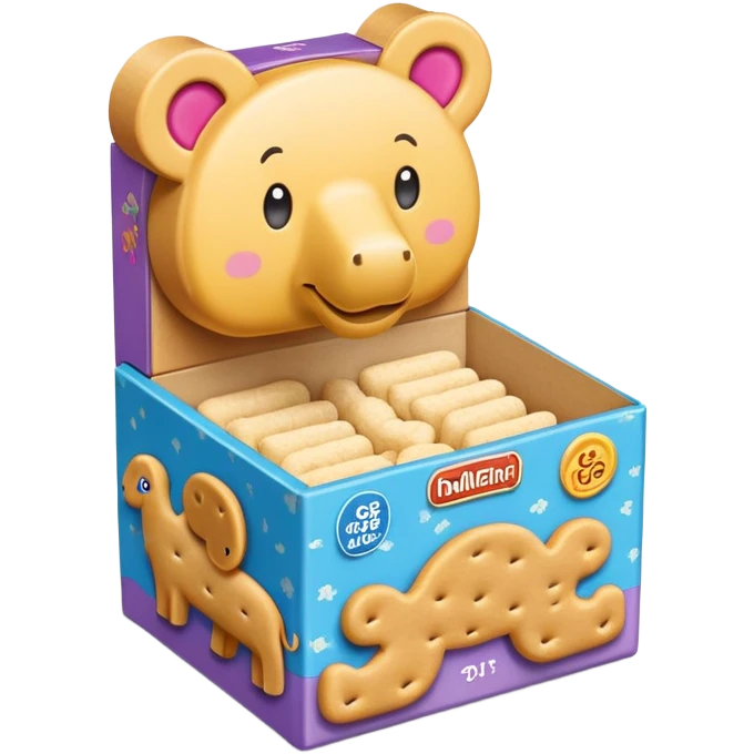 Animal cracker box emoji