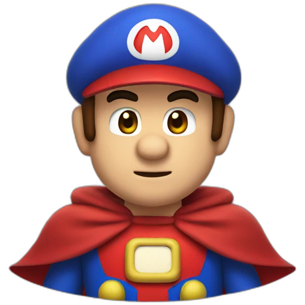 Mario whith a red cape emoji