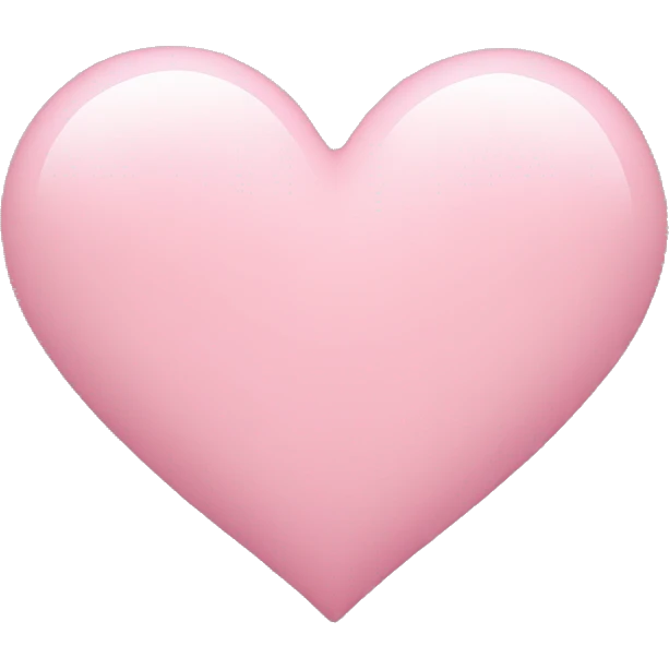 light pink heart emoji