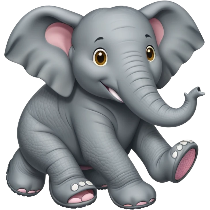 Elephant wirh crocs emoji