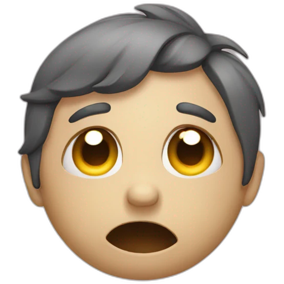 Sad with happy emoji