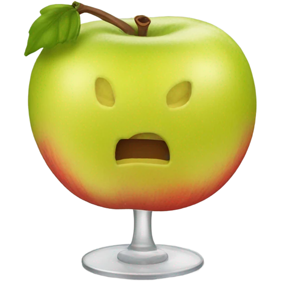 Manzana corona avión emoji