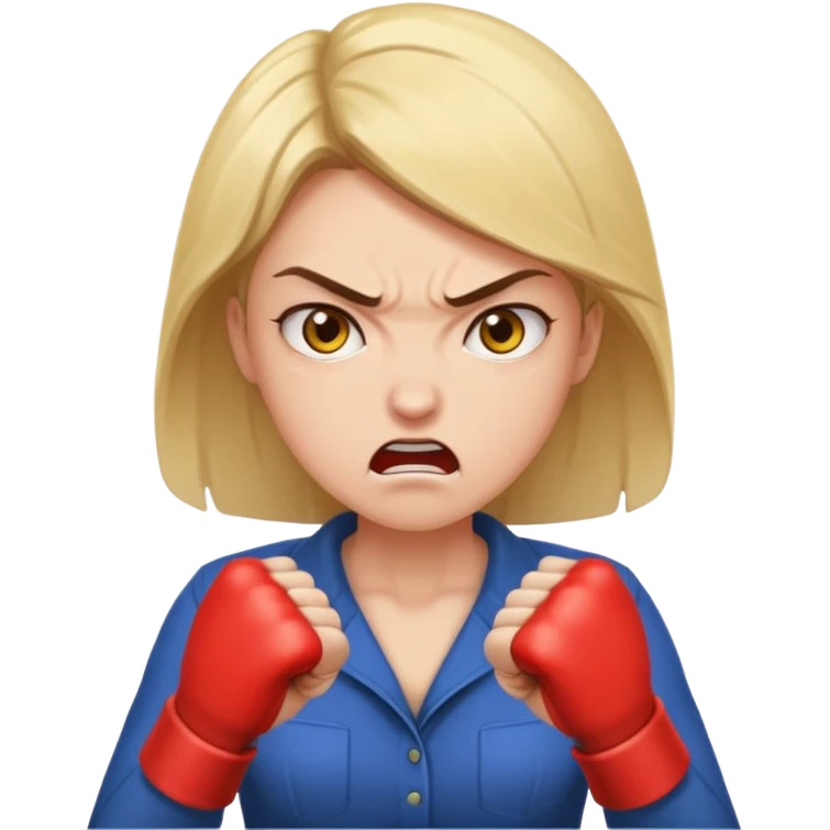 aggressive woman emoji
