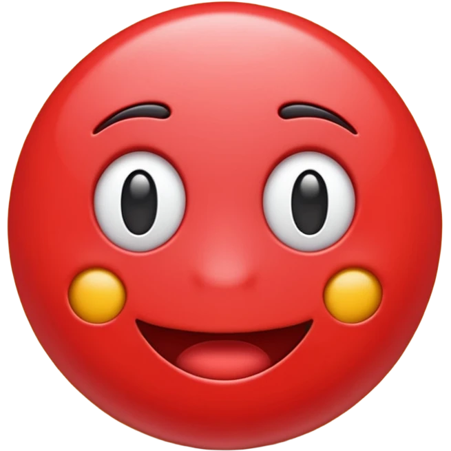 A red colour cool 3d emoji emoji