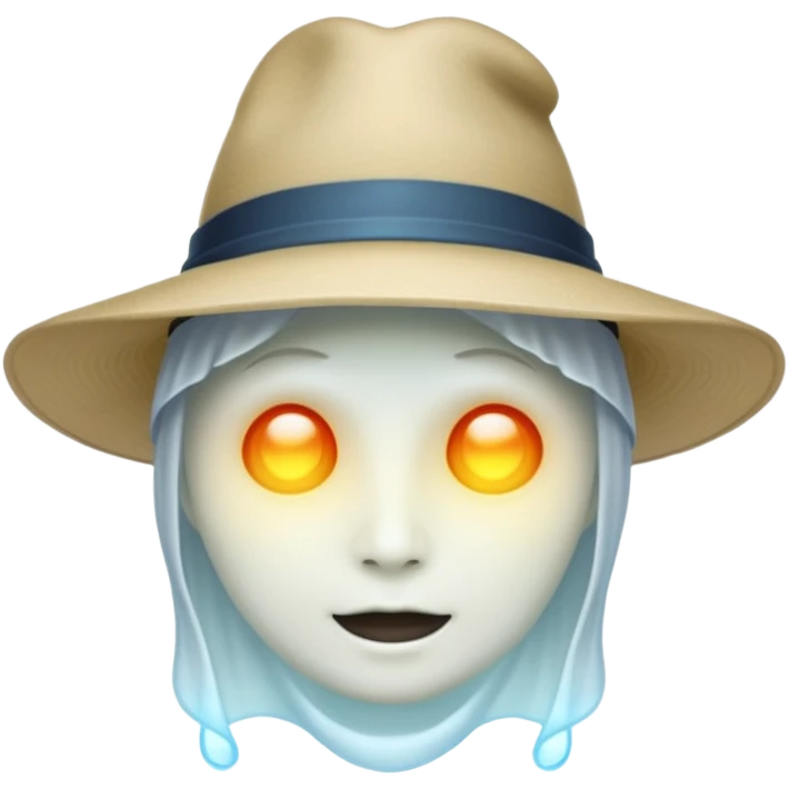 soul ghost with hat  emoji
