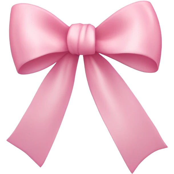 light pink ribbon bow emoji