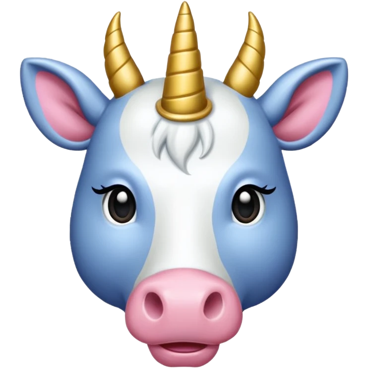 Une vache licorne  emoji