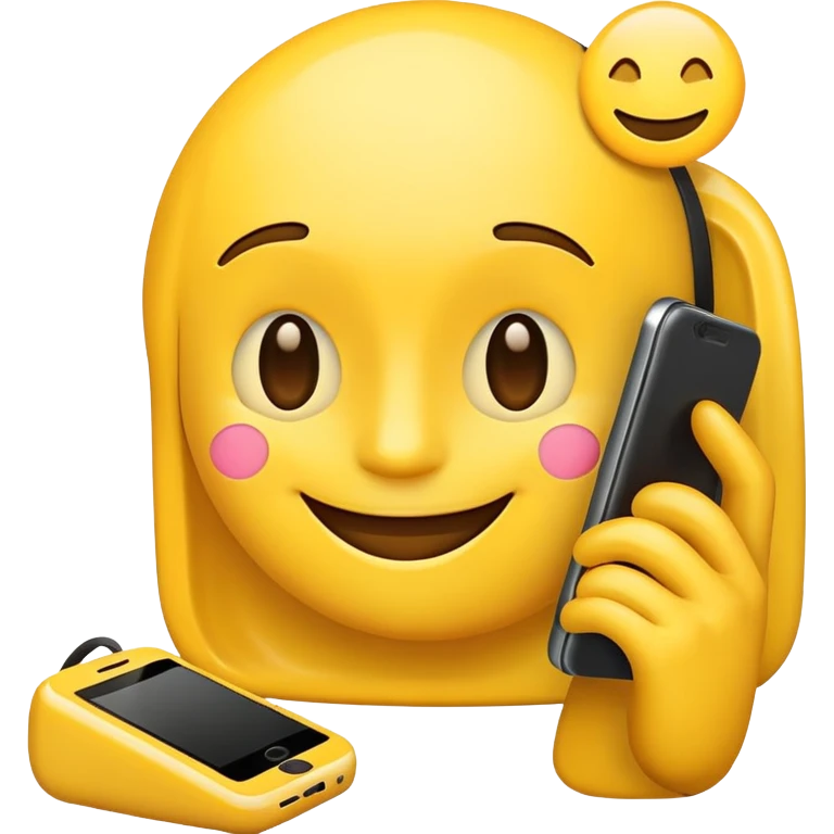 Emoji with phone emoji