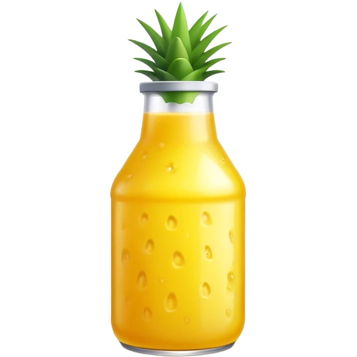 Pineapple juice bottle emoji