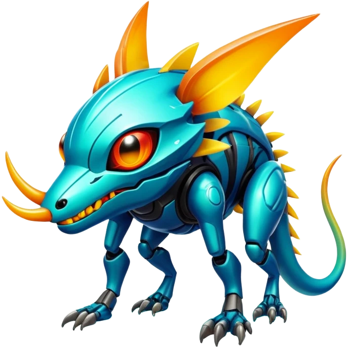  tropical cyber-Protogen-Fakémon-Vernid-creature emoji
