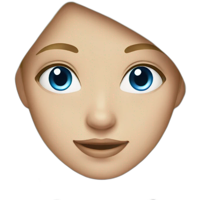 blond hair and blue eyes girl emoji