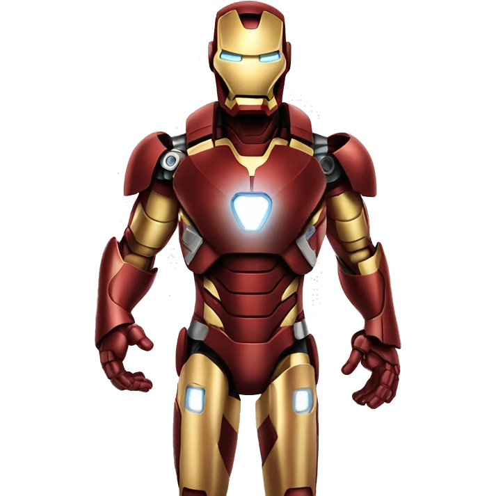Iron man con cartel en sus manos que diga " FTecno Security"  emoji