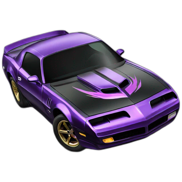 black trans am emoji