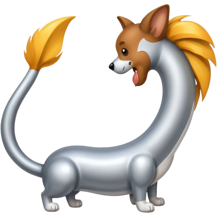 
dog's iron tail emoji