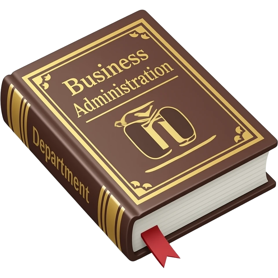 Department of Business Administration Book emoji