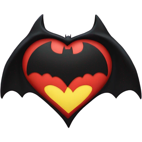 batman heart emoji