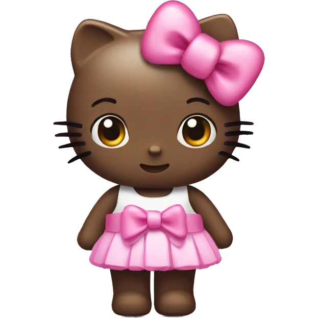 hello kitty with pink bow  emoji