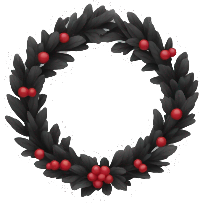Black wreath emoji