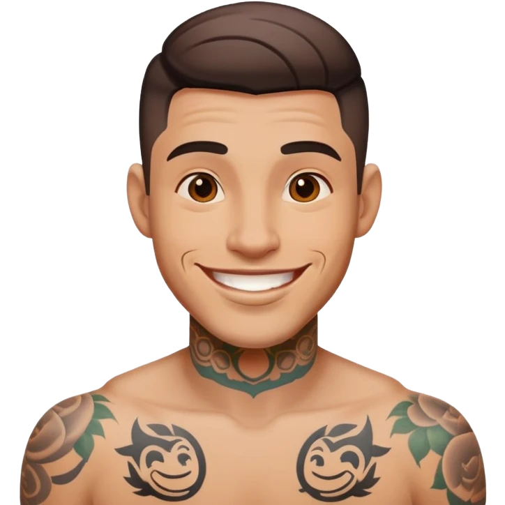 chico con tatuajes  emoji