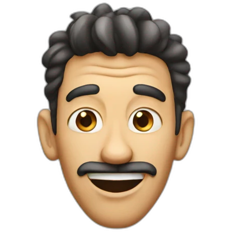 A goofy looking guy emoji