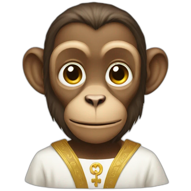 saint monkey emoji
