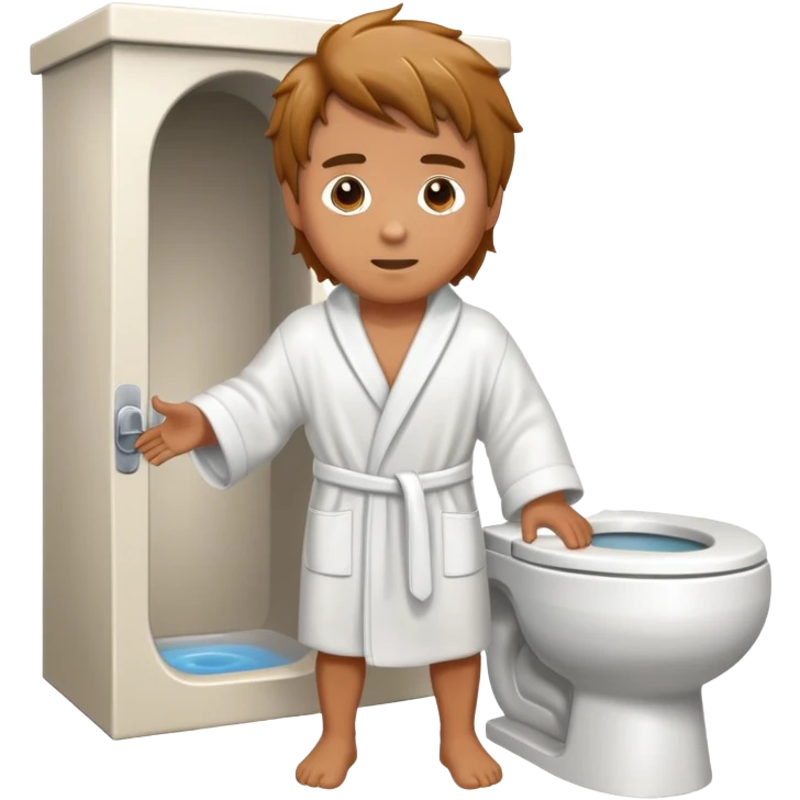 Man coming out of a toilet emoji