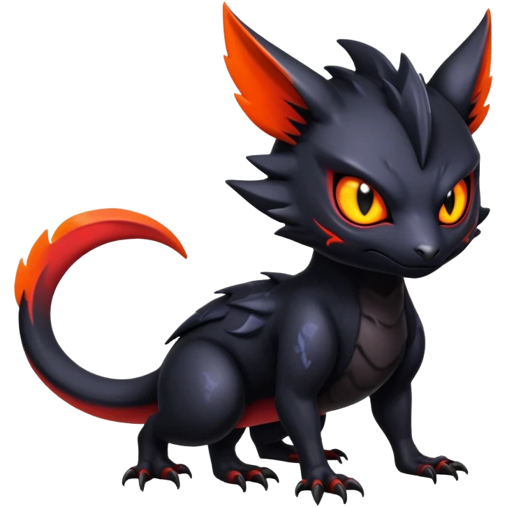 Shiny Epic Badass Gothic Noibat-Salandit-Litten-Hybrid emoji