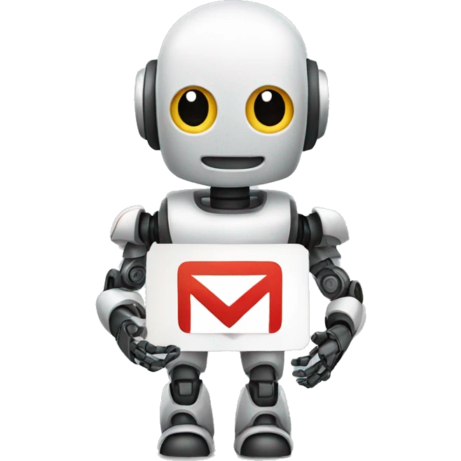 ROBOT HOLDING THE LOGO
GMAIL emoji