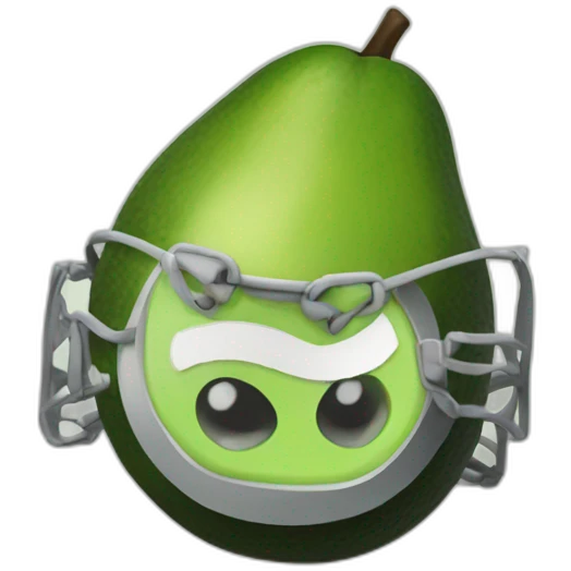 Logo of cyborg avocado emoji