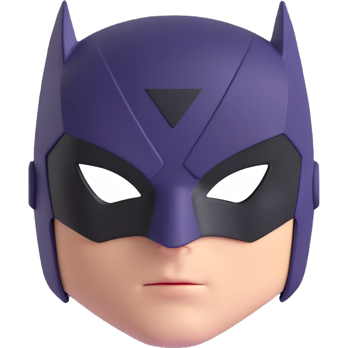 simple Super hero mask emoji