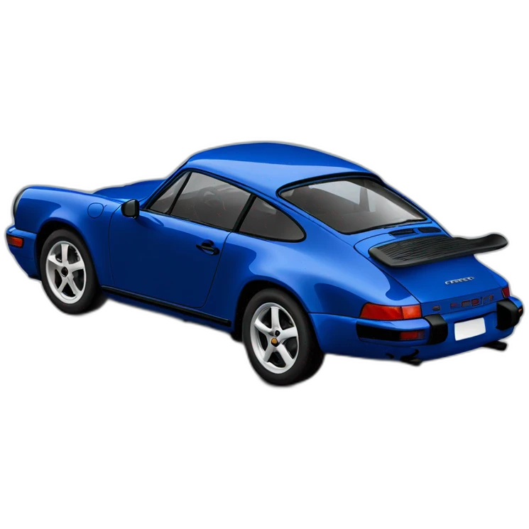 dark blue porsche 911 emoji