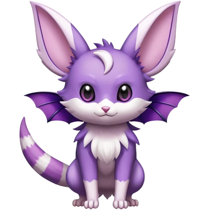 Shiny Furret-Espeon-Noibat-Hybrid (Full body) emoji