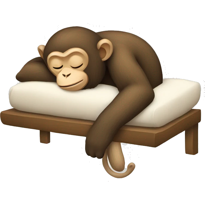 monkey sleeping emoji