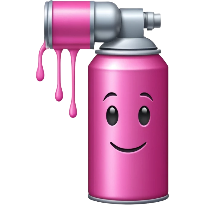 Сделай баллончик с розовой краской emoji