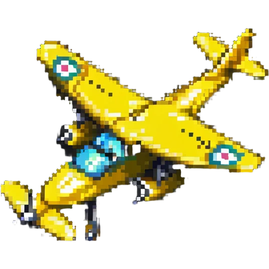 yellow propeller plane emoji
