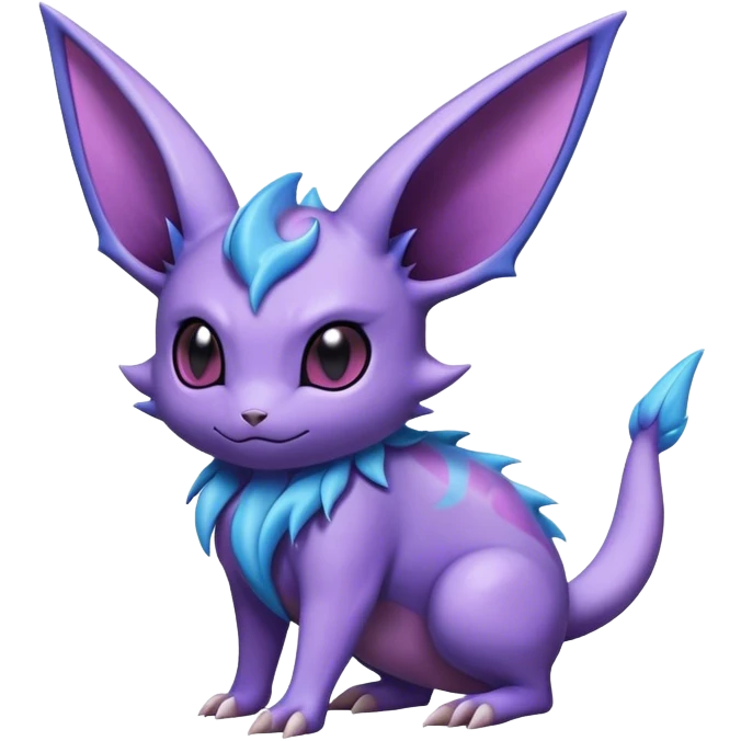 Noibat-Nidorino-Espeon-hybrid, full body emoji