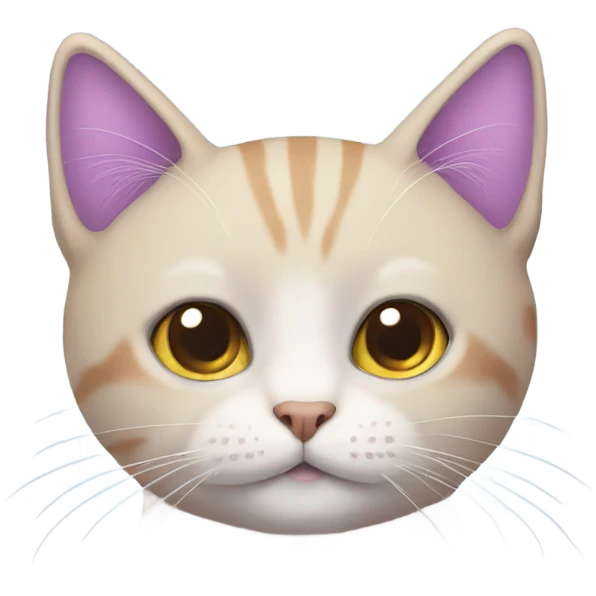 Lavender cat emoji