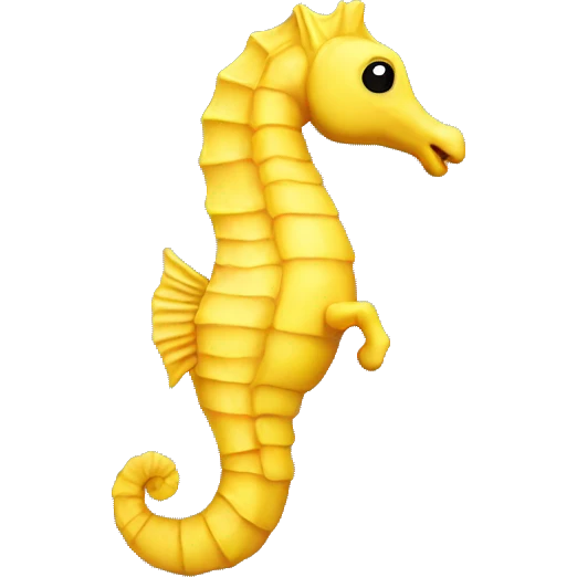 yellow sea horse emoji