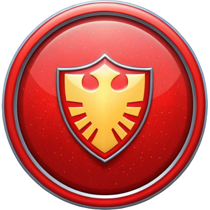 shield glitter red emoji