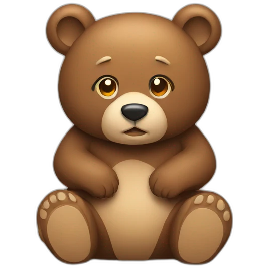 bear sitting emoji