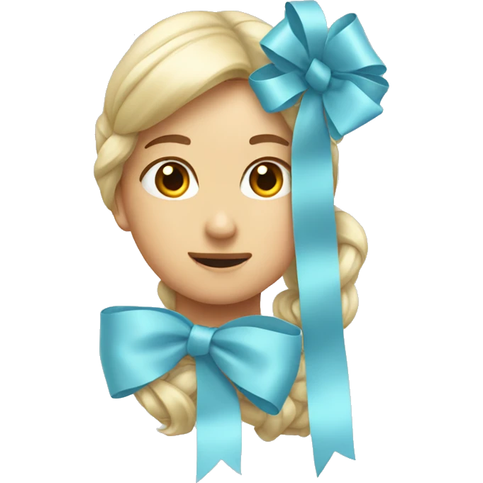 Light blue bow emoji