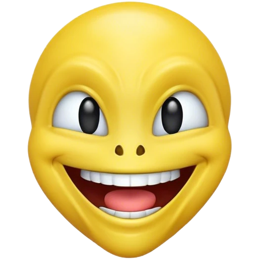 Alien emoji laughing emoji