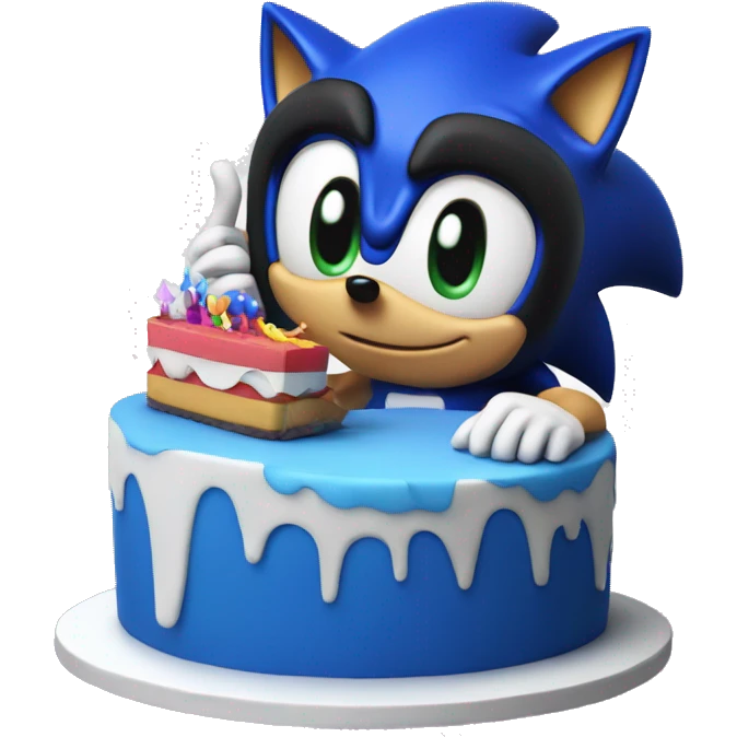 Happy Birthday with Sonic  emoji