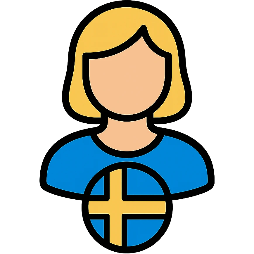 Swedish human for small system badge emoji