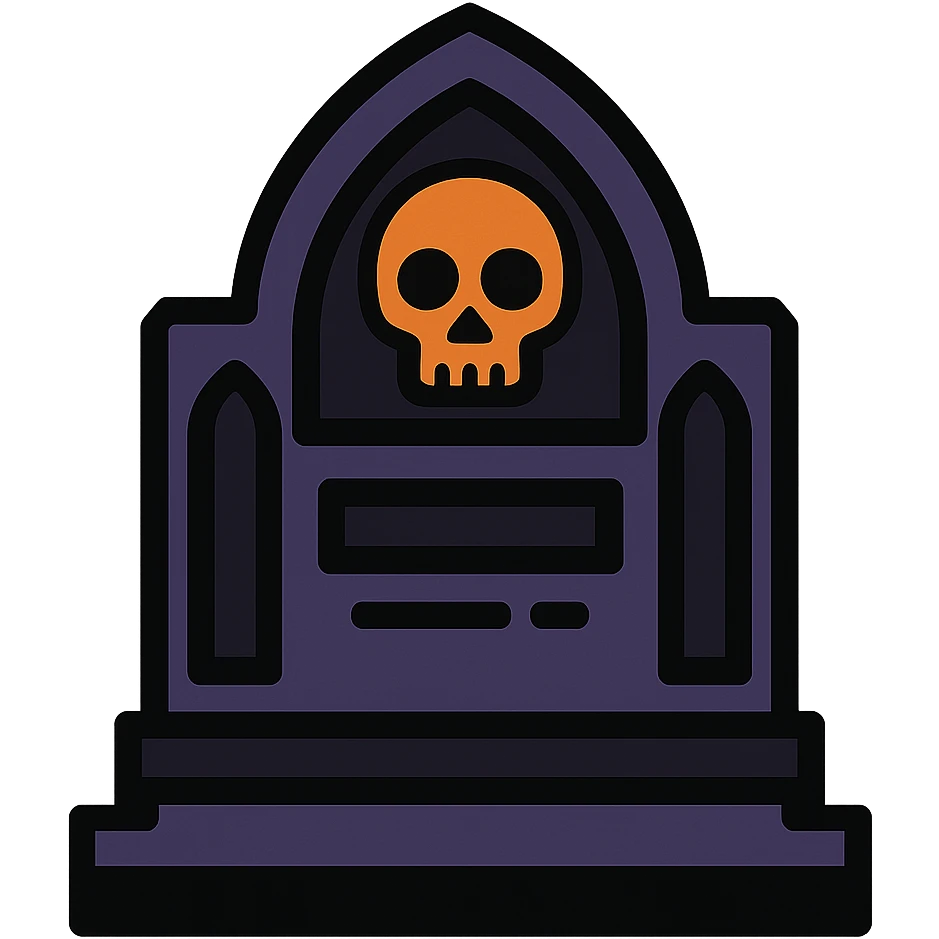 gothic object, bold and dark emoji