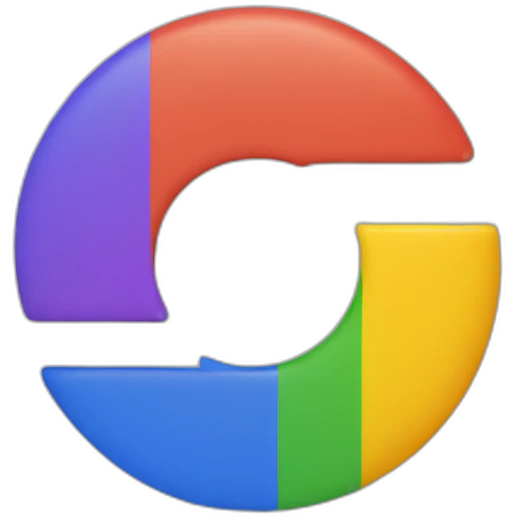 Colourful Google logo emoji
