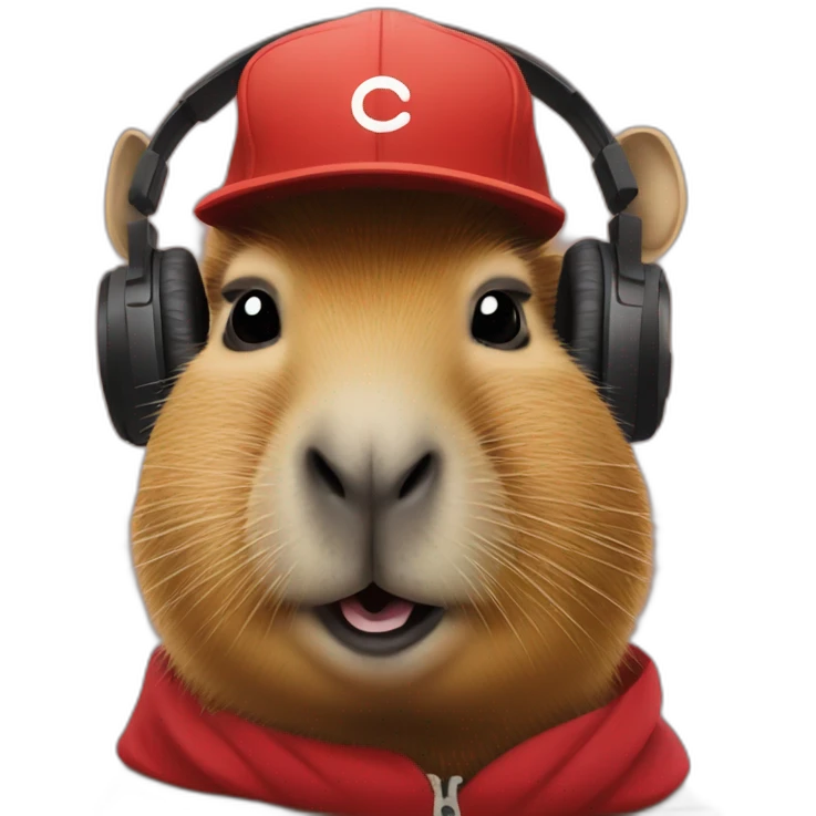 A capybara dj emoji